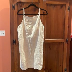 EUC Never Worn Abercrombie & Fitch Linen Mini Dress Cream Large